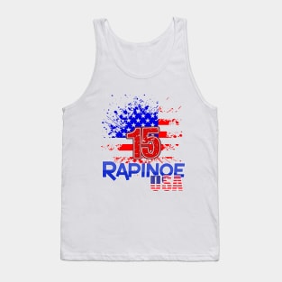 Megan Rapinoe woman soccer rules the world jersey 2019 Tank Top